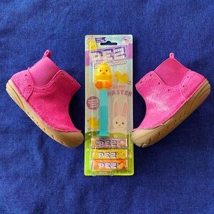 Stride Rite Pink Sparkling Ankle Boots